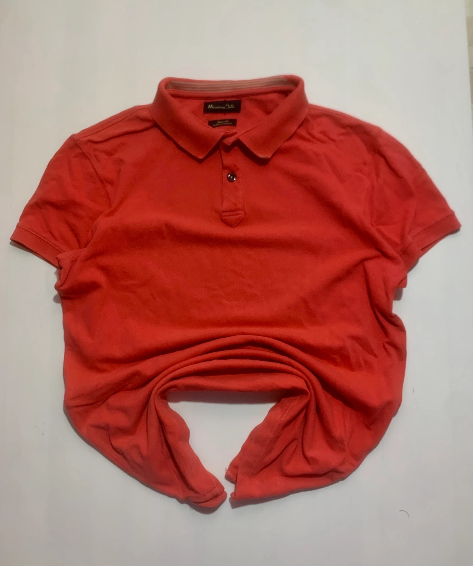 Polo Massimo Dutti Original Naranja Talla S